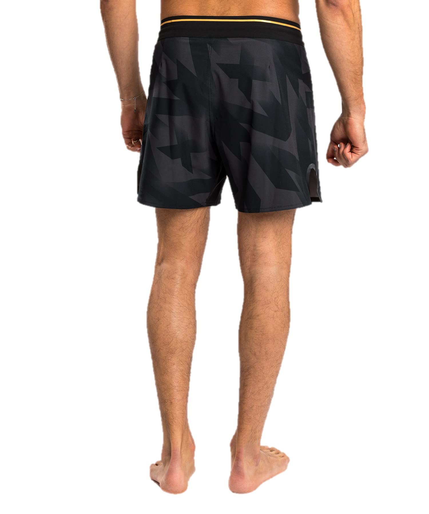 Venum Men's Standard Razor Fightshorts, Black/Gold, XX-Large