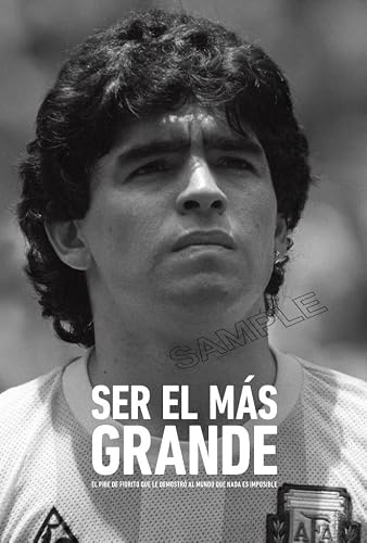 Diego Maradona Poster Football Socker Wall Art Picture A4