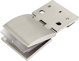 Aexit Adjustable Zinc Fall Protection Alloy Glass Hinge Clip Clamp for Furniture Safety Clips Drawer Cupboard