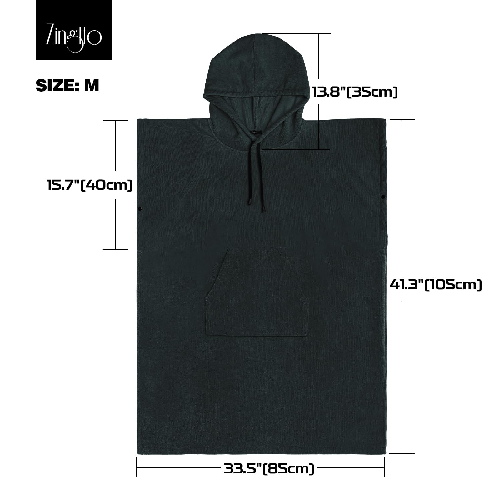HOMELEVEL Poncho da Surf - Vestaglia Pigiama Uomo Donna - Felpa con Cappuccio Oversize Super Calda - Mare Cotone