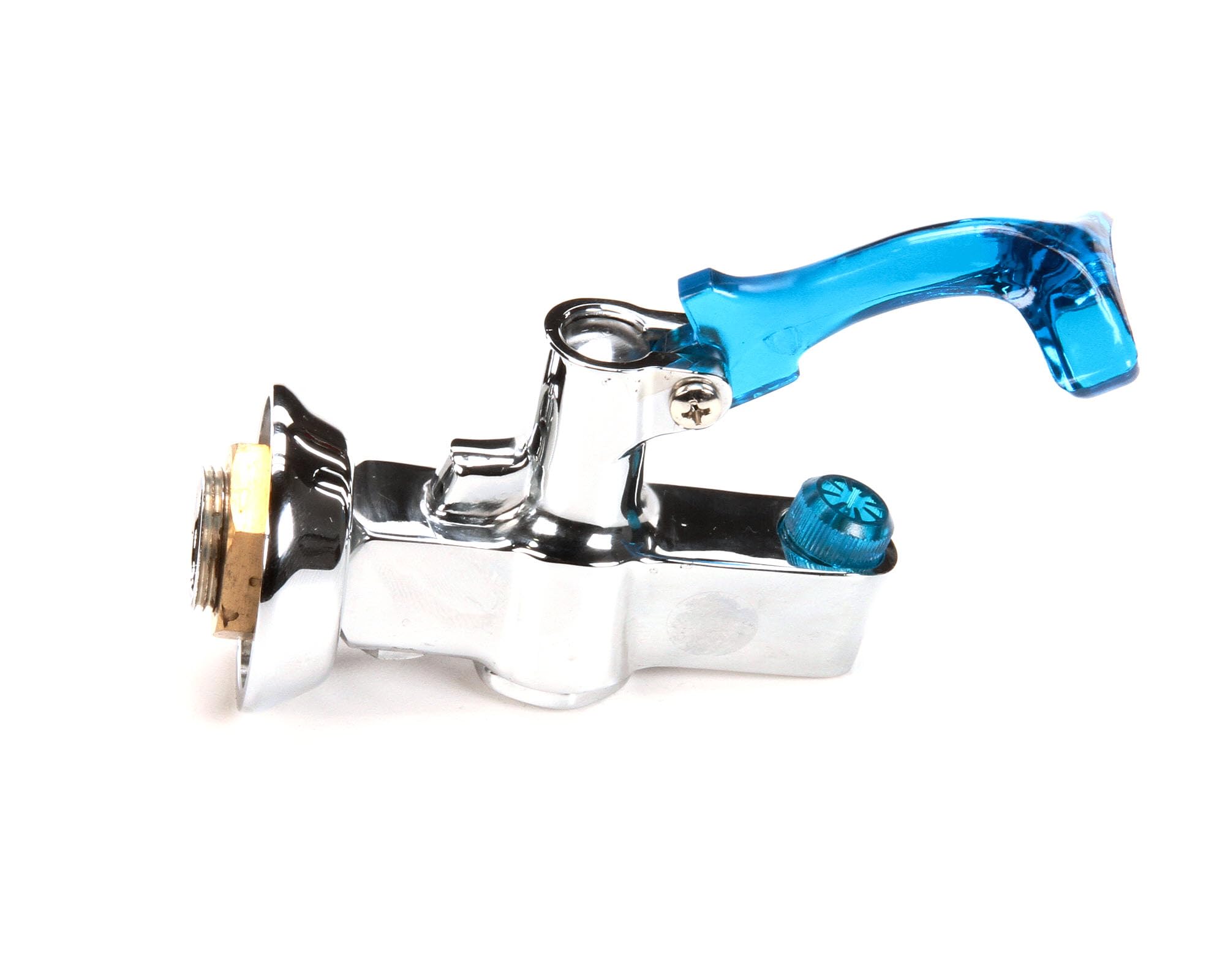 T&S Brass 5GF-W-F Relleno de vidrio para montaje en pared con entrada hembra Npt de 3/8 pulgadas y brida ajustable