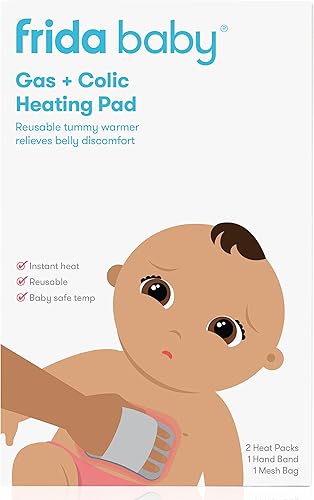 Frida Baby - Almohadilla térmica de gas cólicos para aliviar el vientre natural calor suave para relajarse y calmar el vientre calentador de