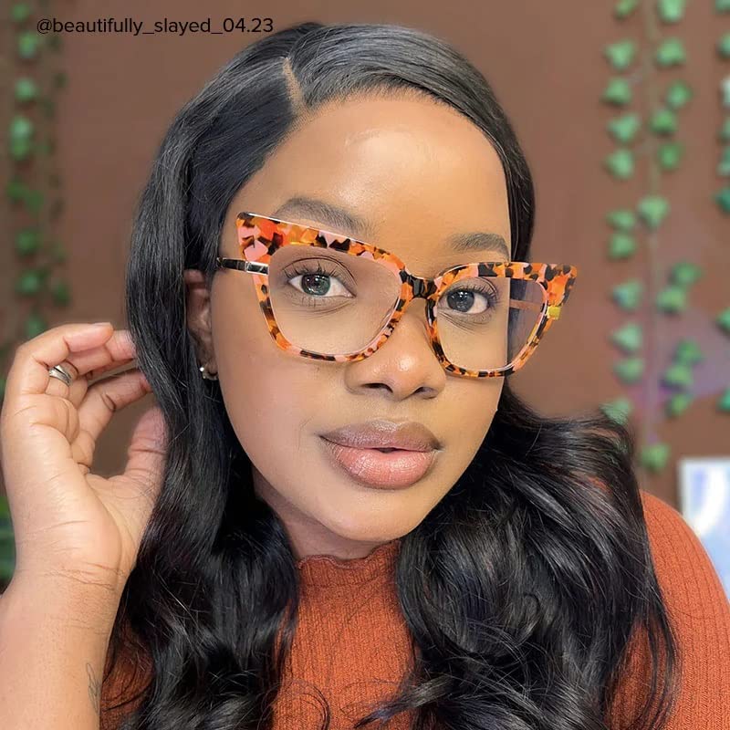 Image of VOOGLAM Cat Eye Blue Light Blocking Glasses for Women Anti UV Eyestrain Eyewear Mariana