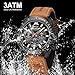 Imagen de MEGALITH Reloj Hombre Acero Inoxidable: Impermeable Analogico Cronógrafo Cuero Reloj con Luminosa Fecha