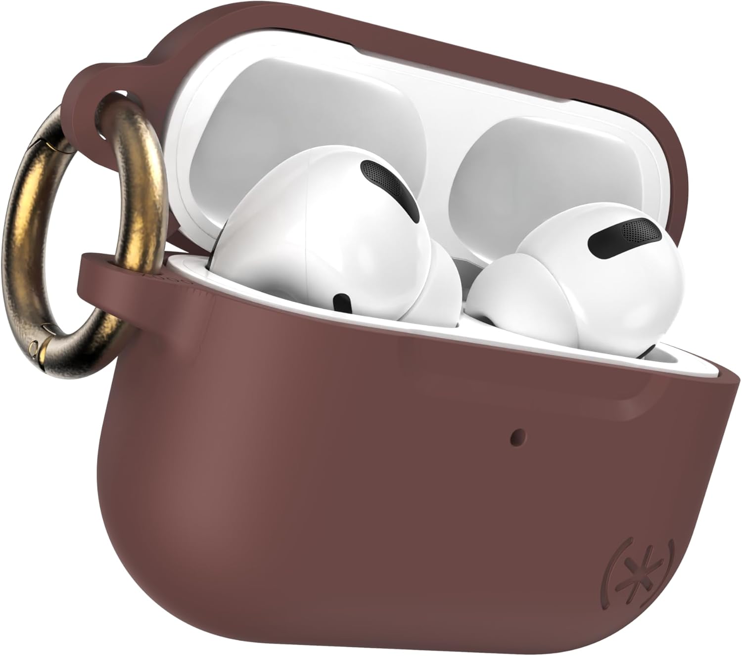 Speck AirPods Pro Case - for Apple AirPods Pro 1st Gen & AirPods Pro 2nd Gen - Durable Soft-Touch Coating with Carabiner Attachment - Presidio Salted Caramel/Pale Yellow Gold