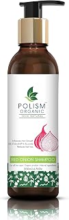 Organic Red Onion Shampoo for Hair Growth & Hair Fall Control 200ML Hair Cleanser for Strong & Shiny Hair for Men & Women Sulphate & Paraben Free