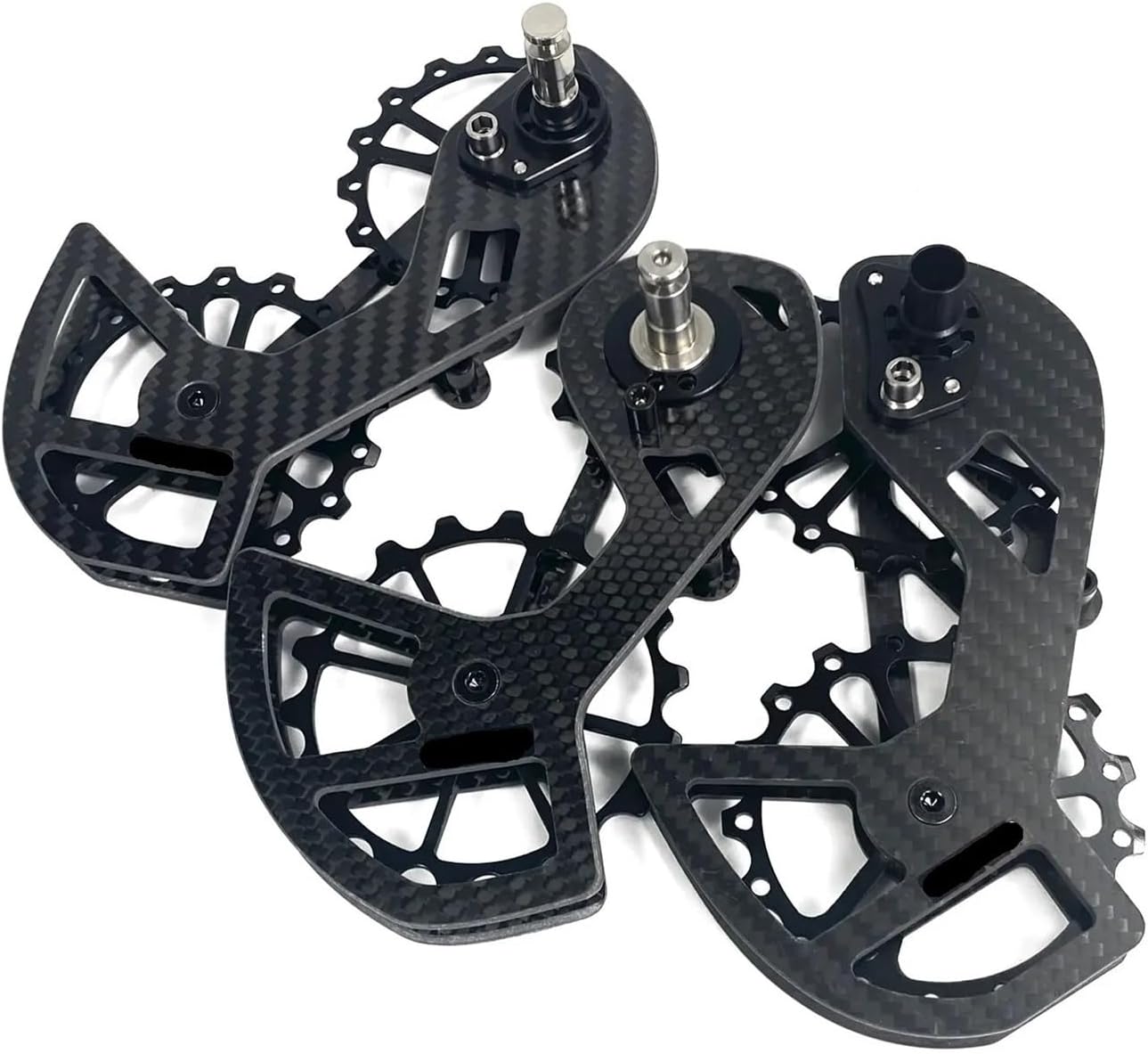 Bicycle Ceramic Bearing Speed Carbon Fiber Pulley Wheel Rear Derailleurs Guide Wheel Compatible with Shimano 105/UT/Ultegra