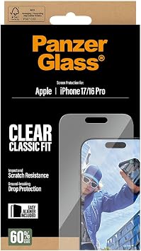 iPhone 17ProMax PanzerGlass Screen Protector UWF with Jig