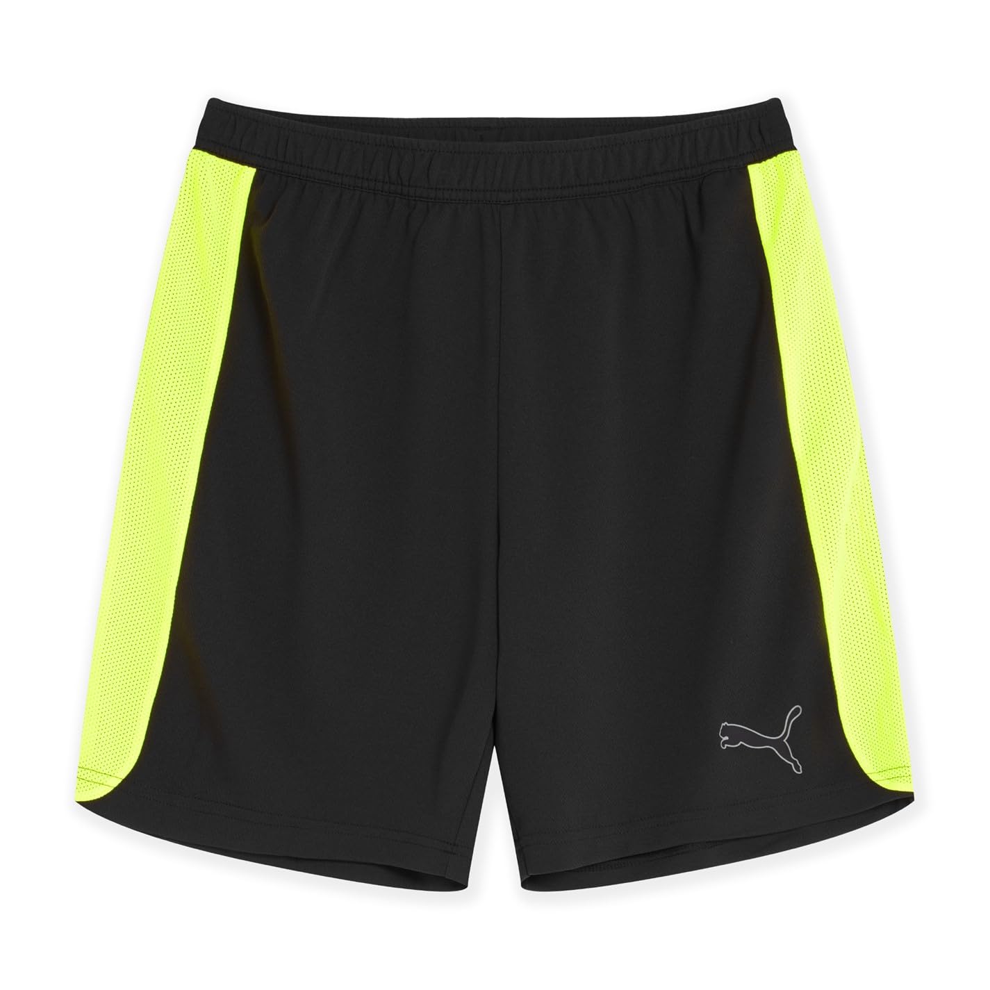 Puma Men's Finesse Performance Training Shorts - Black/Yellow - 2XL