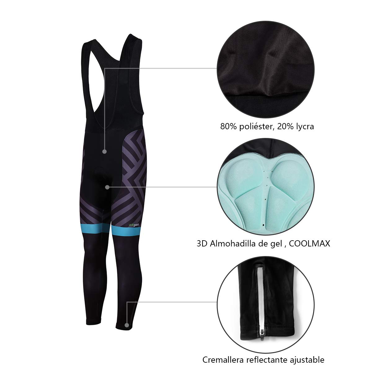Meicynhoger Ropa Ciclismo Otoño Invierno para Hombre y Mujer,Ciclismo Maillot MTB de Manga Larga y Culotte Pantalones Acolchado 3D