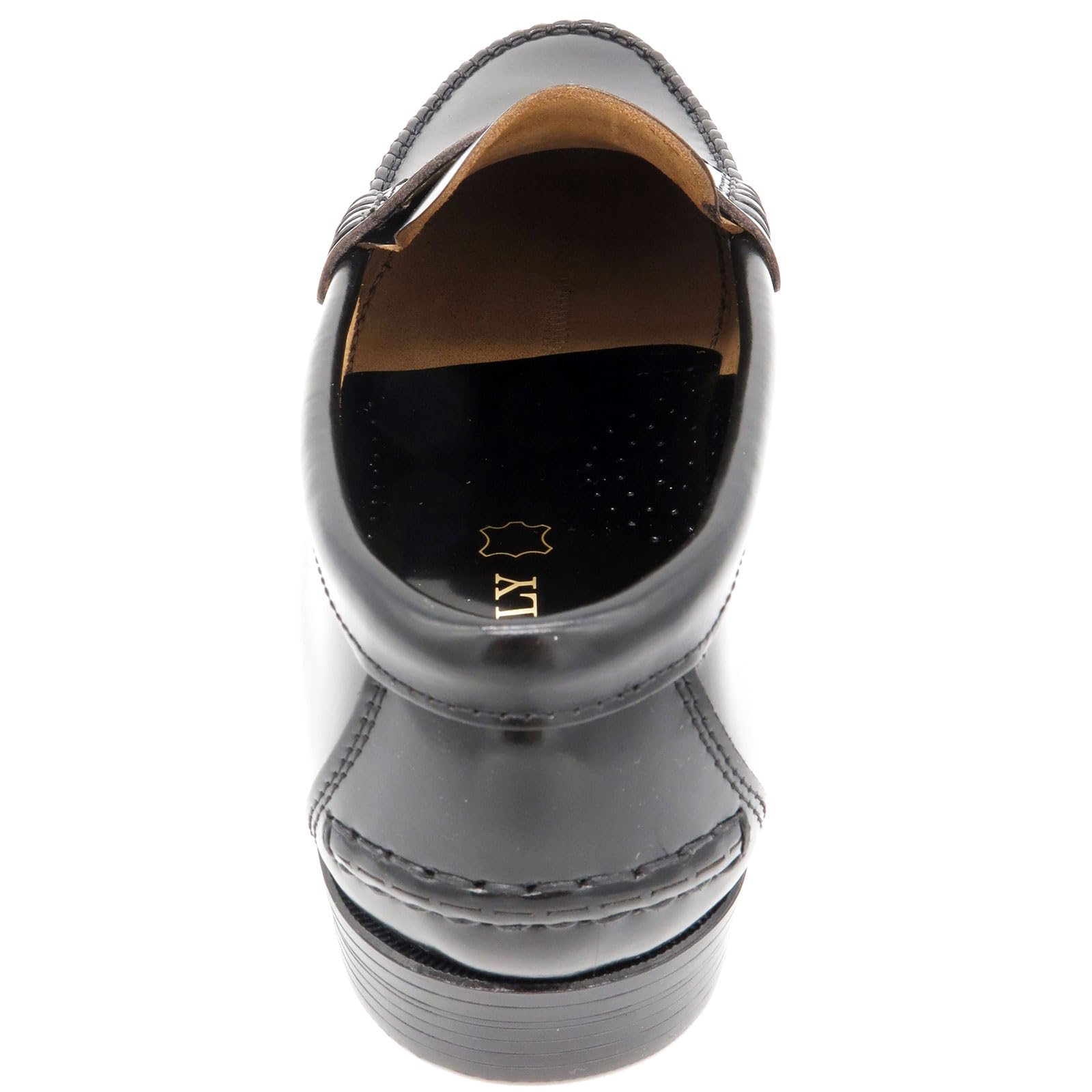 Made in Spain - Scarpe Mocassini Uomo Eleganti Penny-Loafer in Vera Pelle con Suola in Cuoio Cucito 800 Fatto in Spagna