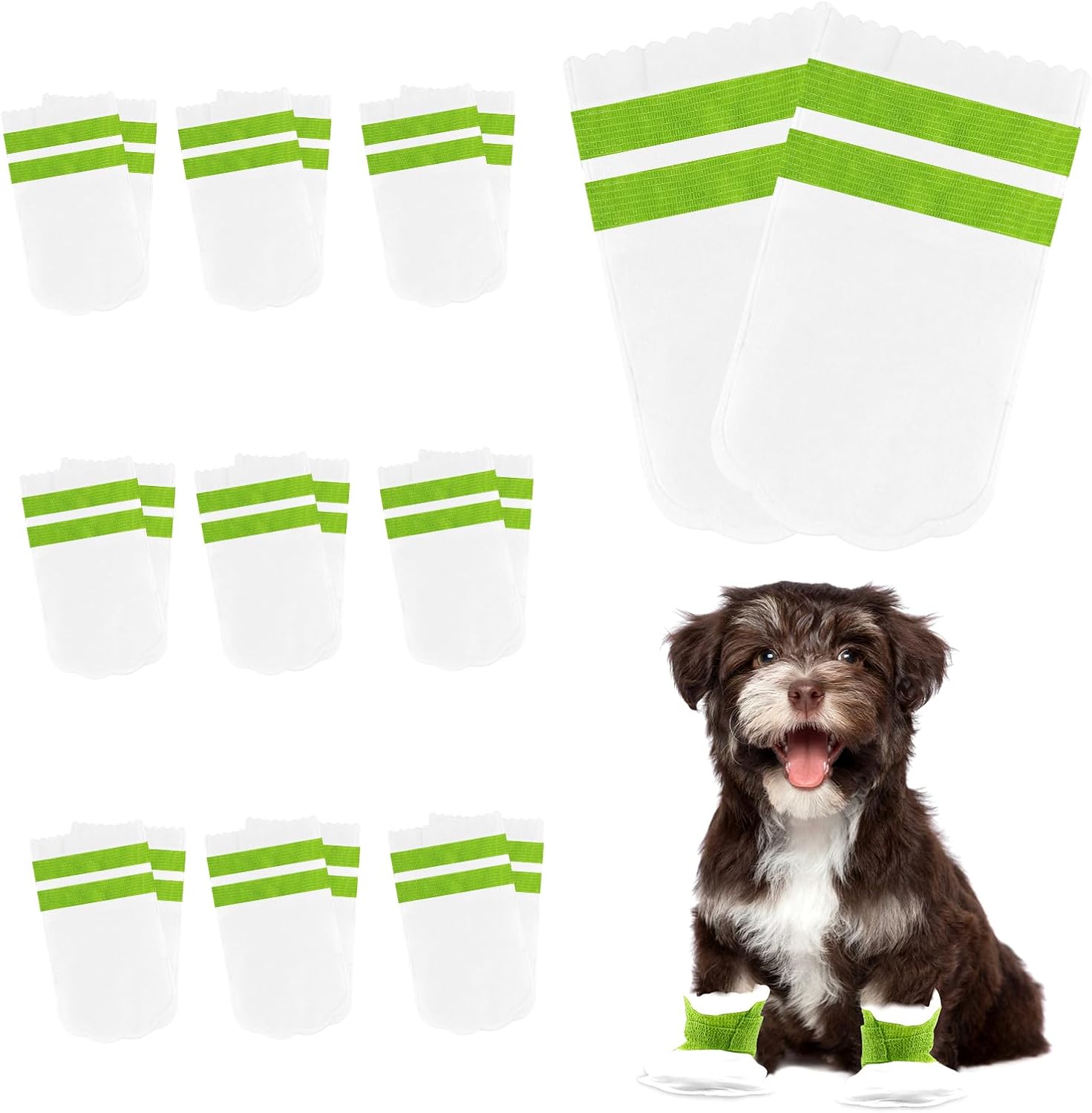 Newthinking Disposable Dog Boots for Injured Paws, 20 PCS Waterproof