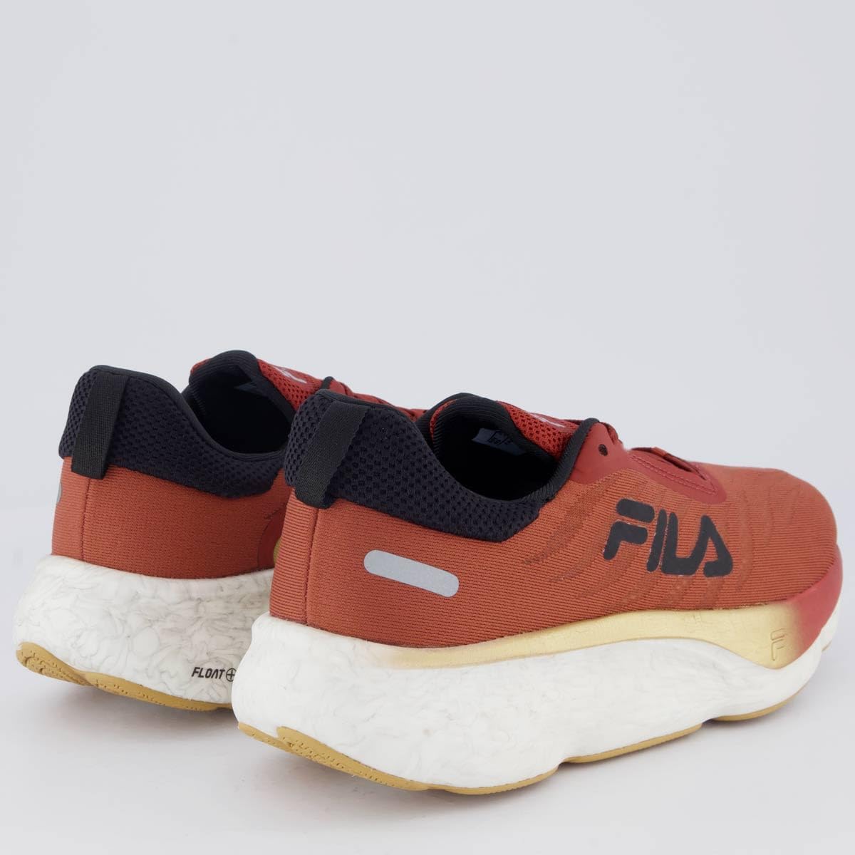 Tênis Fila Float Maxxi 2 Preto Vermelho e Laranja Tênis Fila Float Maxxi 2 Preto Vermelho e Laranja