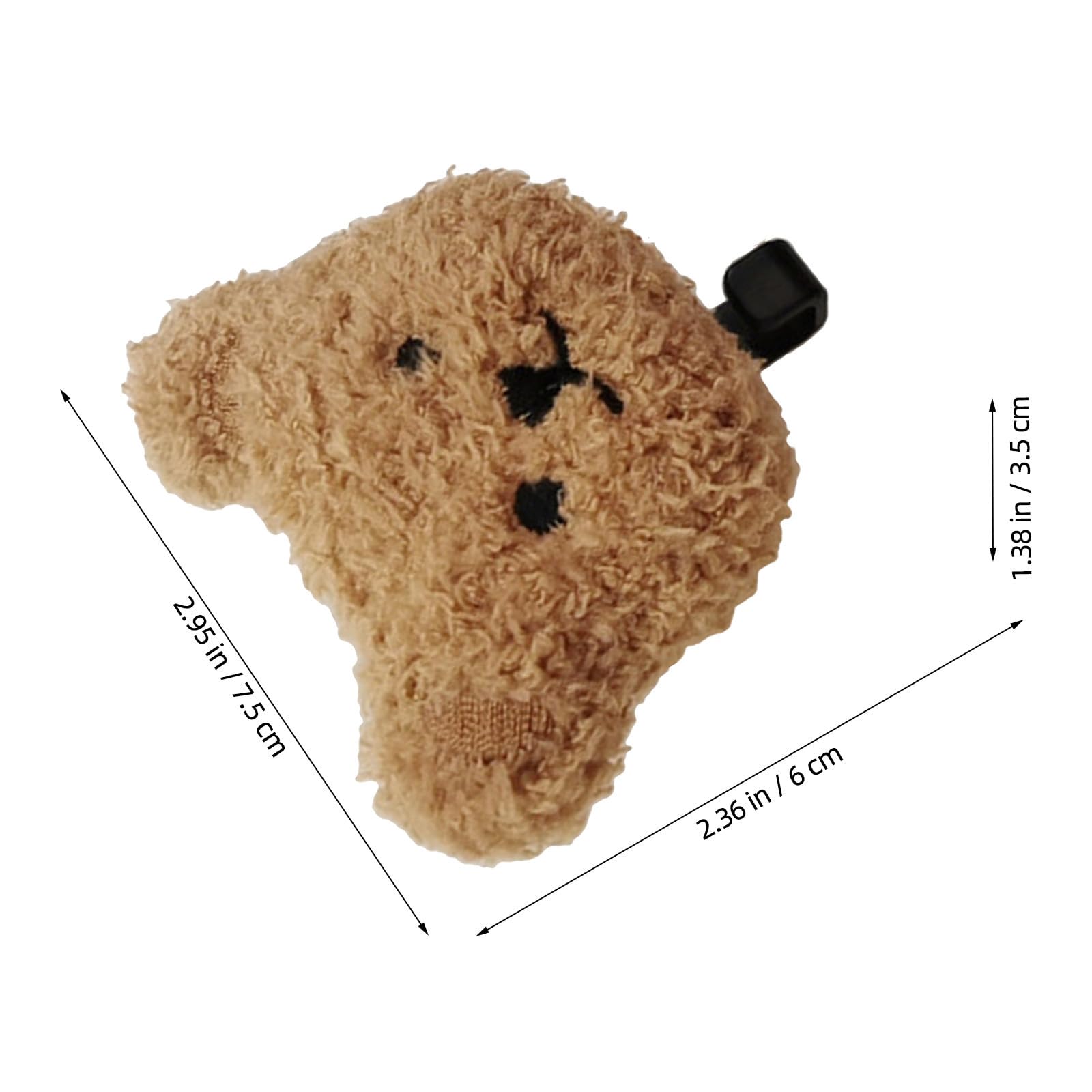 ERINGOGO Ganci Adesivi per Chiavi 2 Pezzi Orso Peluche, Ganci da Parete Leggeri in Pp per Cucina e Bagno, Decorazione Adorabile per Camera e Ingresso