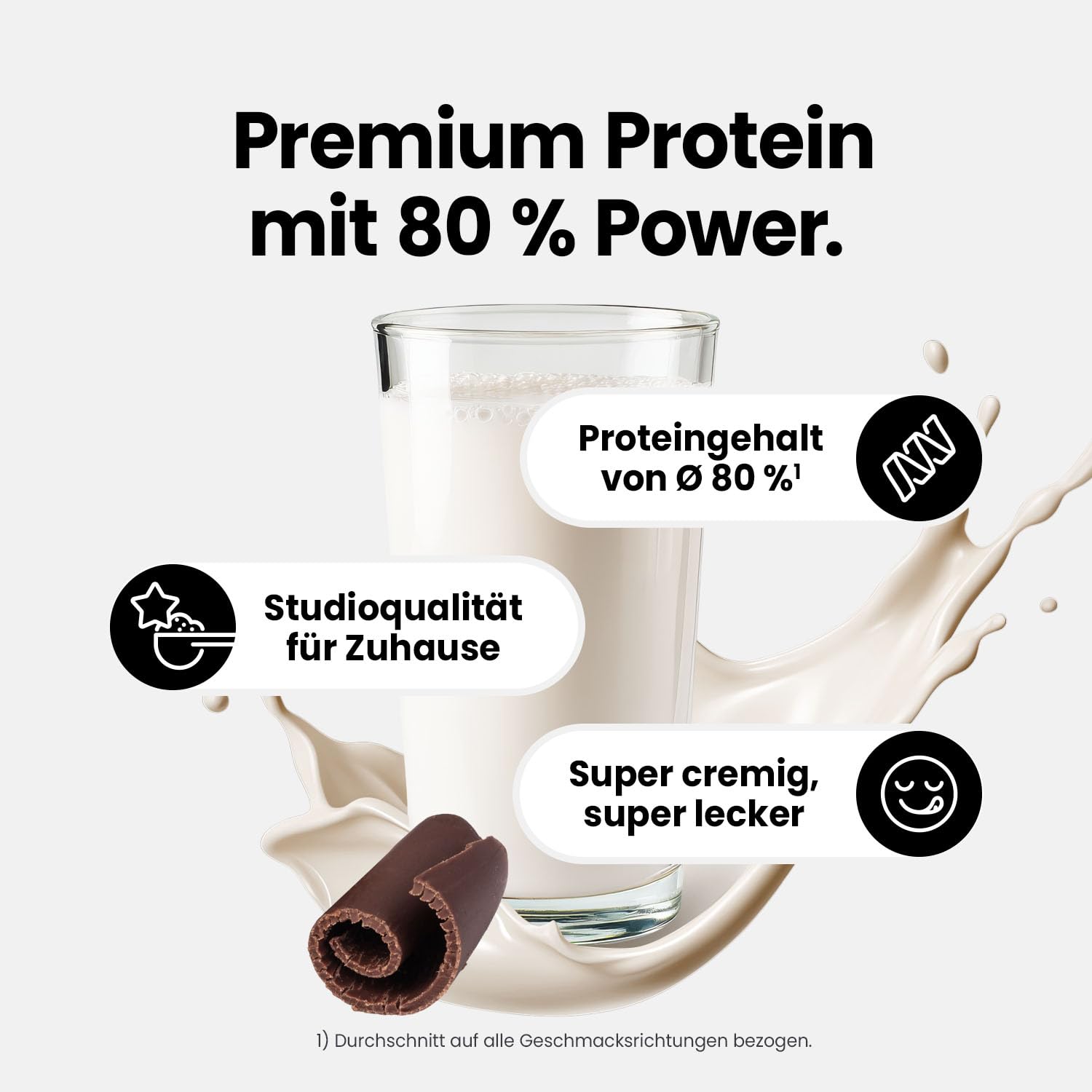 Best Body Nutrition Gourmet Premium Pro Protein Milk Chocolate 1000g, 4 Komponenten Eiweißpulver mit Caseinat, Whey, Isolat, Eiprotein – Mehrkomponenten Protein, cremiger Shake