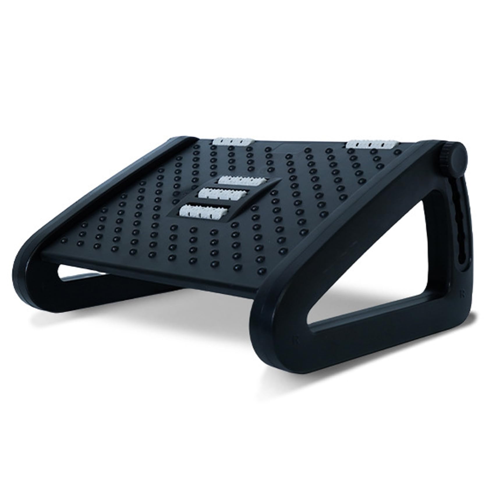CAKEEYUM Office Foot Rest Adjustable Height Non-slip, Ergonomic Under Desk Foot Rest with Roller Massager, Nursing Stool for Home Office Pressure Relief Under Desk Footrest, Sto