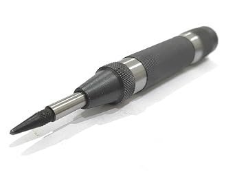 Buyohlic Automatic Center Punch with Replaceable Hardened Steel Tip Heavy Duty