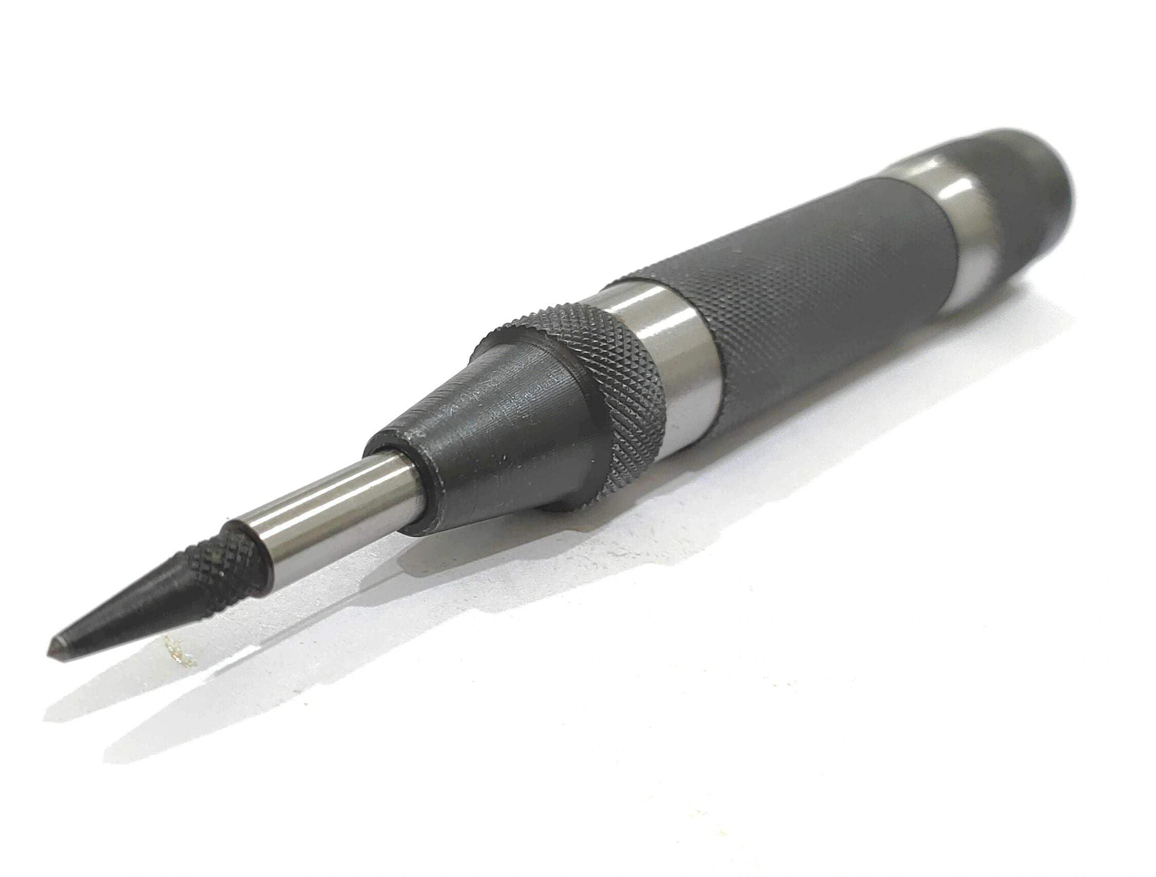 Buyohlic Automatic Center Punch With Replaceable Hardened Steel Tip (Heavy Duty)