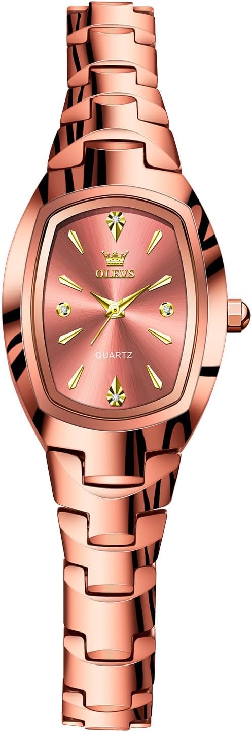 OLEVS Watches for Women Tungsten Steel Band Ladies Watches