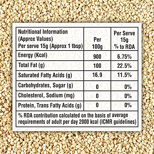 Image of Tilsona Gold Til, Sesame Oil for Cooking 5L Can | 100% Pure & Natural, No Artificial Flavours or Preservatives | Rich in Antioxidants & Omega-6 | Supports Good Health