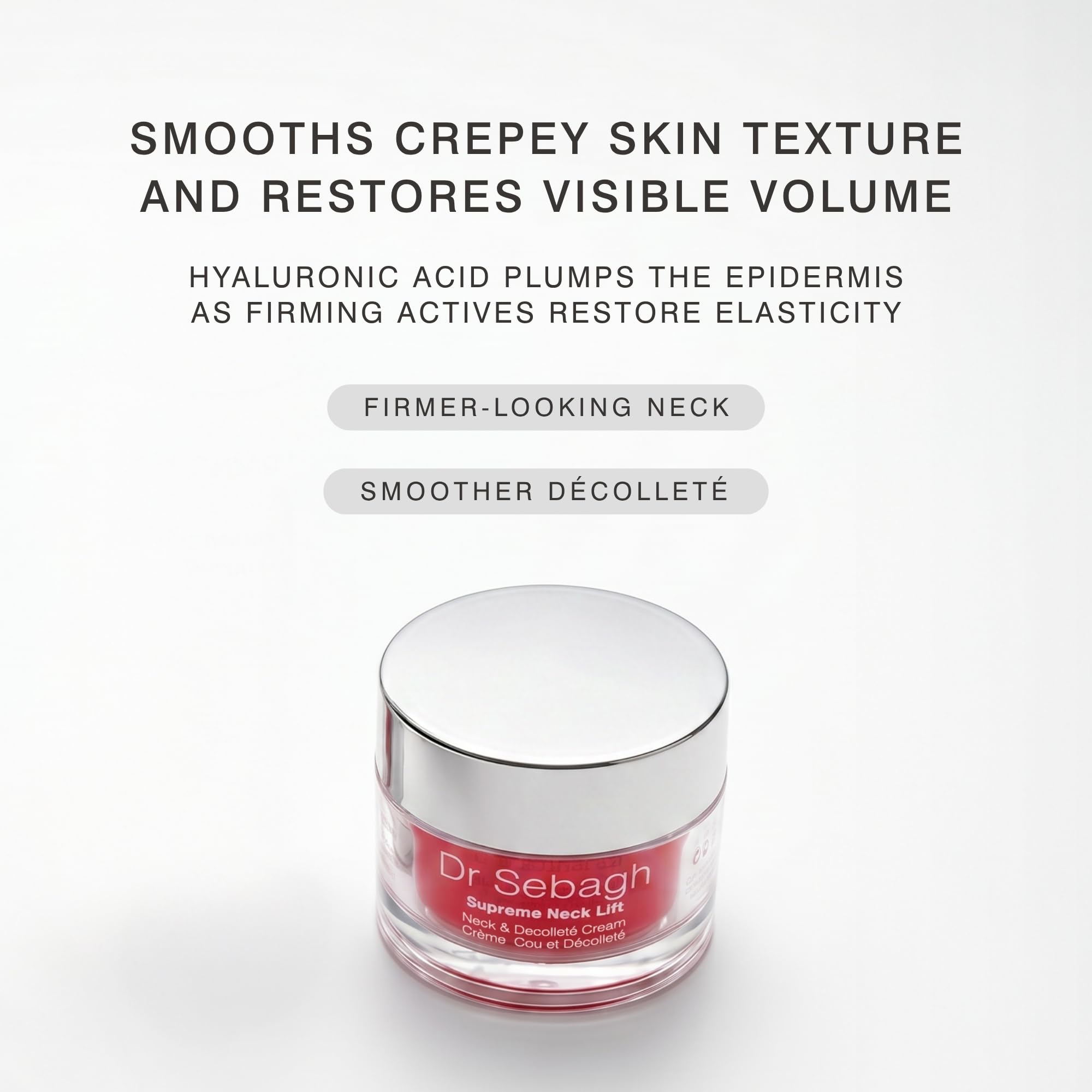 Dr. Sebagh Supreme Neck Lift 50 ml pour adultes, idéal pour utilisation pratique, format pratique