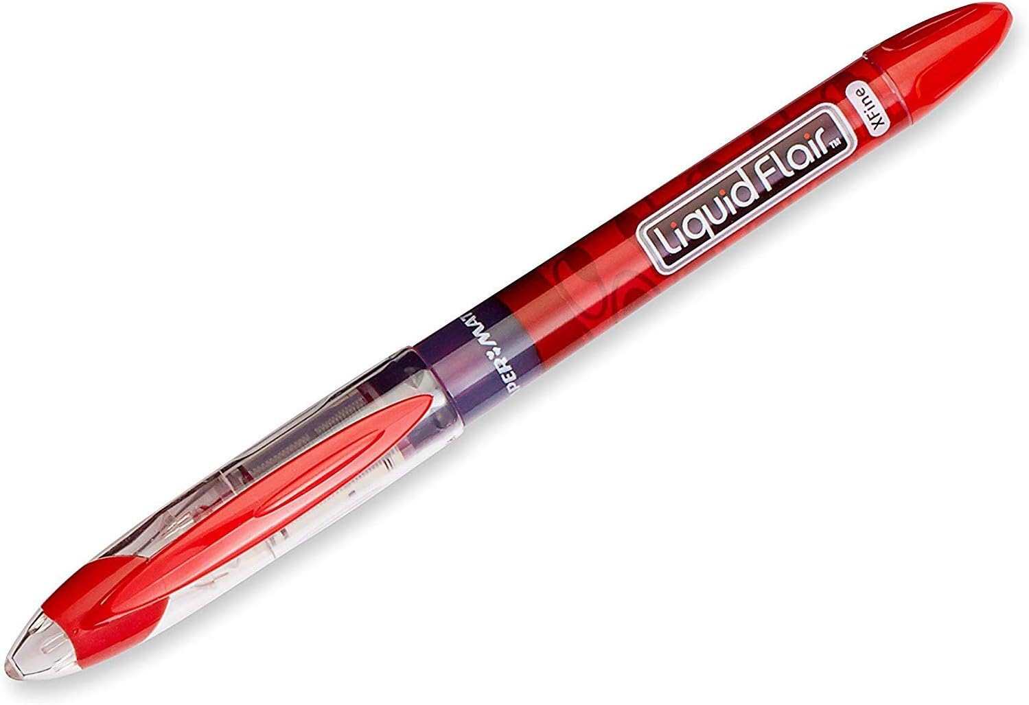 Paper Mate Liquid Flair Porous Point Pens, 0.8mm, Extra Fine Point, Red Ink, 4-Count : Office Products