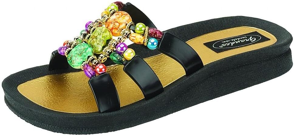 Women's 25551e Mystical Slide Beaded Waterproof Molded Sole Summer Sandals