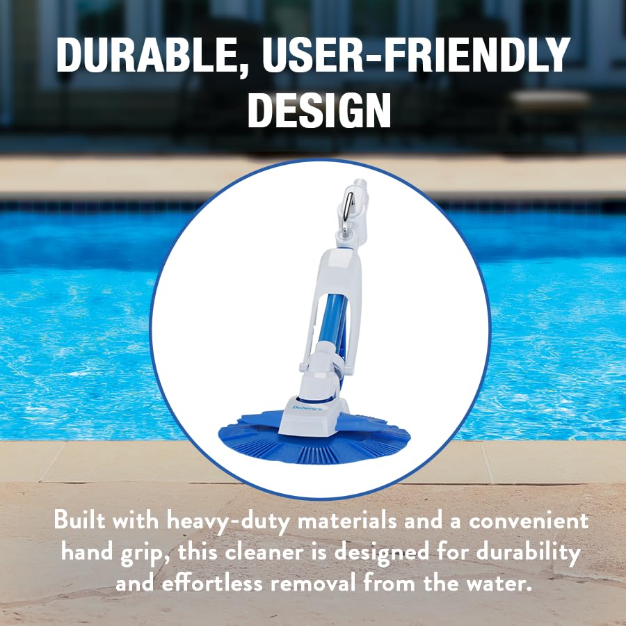 Image of Doheny's ProVac Plus Automatic Suction Swimming Pool Cleaner | Cleans from Waterline to Pool Bottom | Regulator Valve Automatically Adjusts Flow | No Tools or Electricity Needed! | for Inground Pools