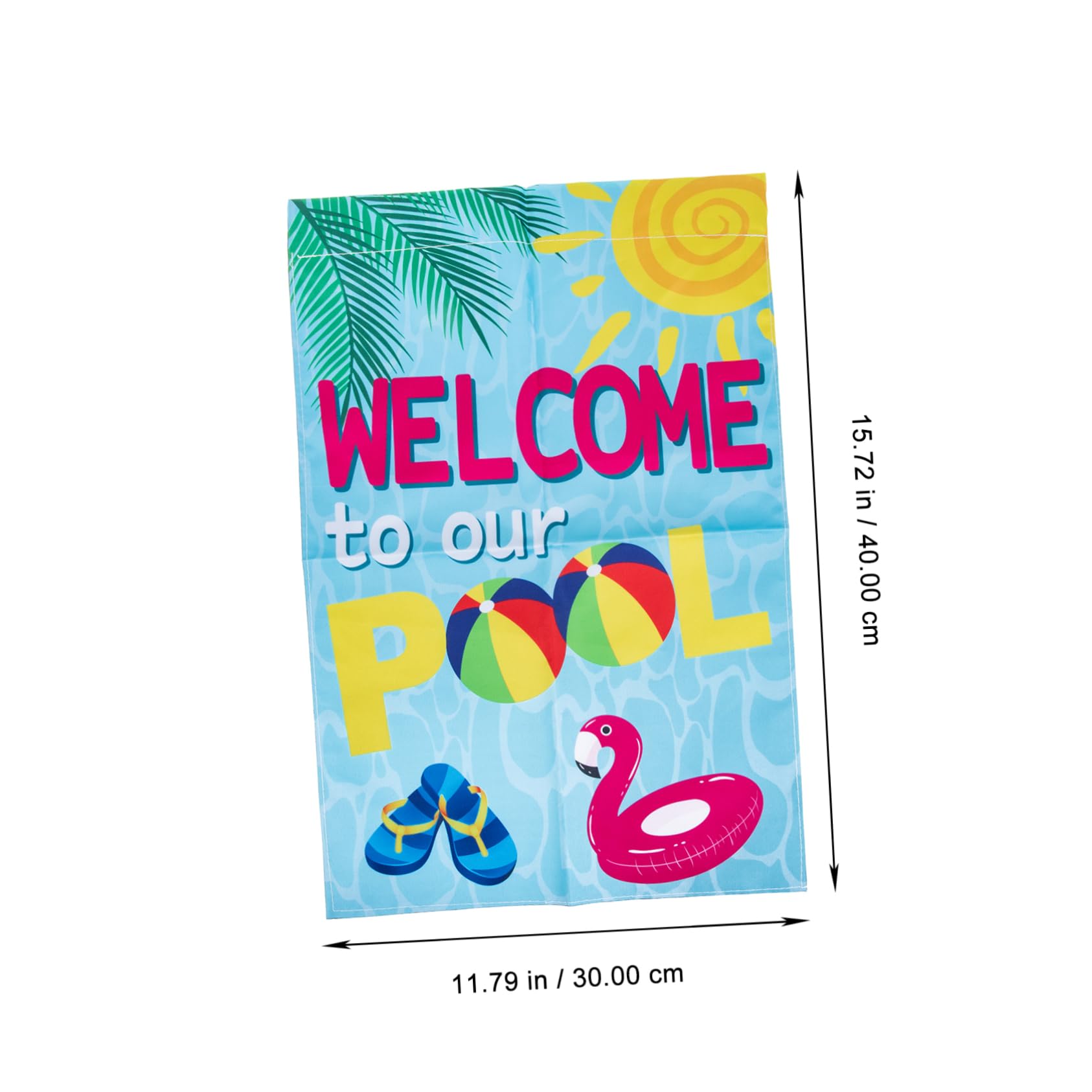 TOYANDONA 5 Sätze Gartenfahne Outdoor- Sommer-pool-gartenflagge Außenflagge Willkommensfahnen Für Den Sommerpool Gartenflagge Für Pool Garten Hof Flagge Polyestertuch Bunt 2 Stücke * 5