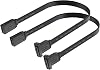 Cable extensor HDMI GINTOOYUN 4K 60Hz, cable extensor HDMI de alta velocidad con ángulo de 90 grados, cable extensor HDMI hembra a hembra, 2 piezas (F/F) 1