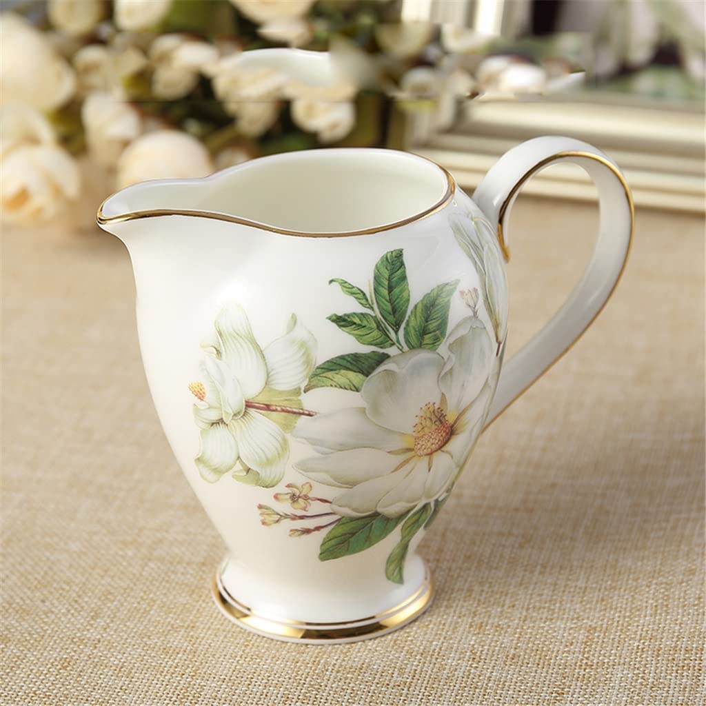 Wzór herbaty lekki luksusowy zestaw do kawy Angielska porcelana zestaw do herbaty ceramiczny garnek mlecznik cukiernica zestaw czajniczek prezent ślubny prezent dla przyjaciela (A jak pokazuje zdjęci
