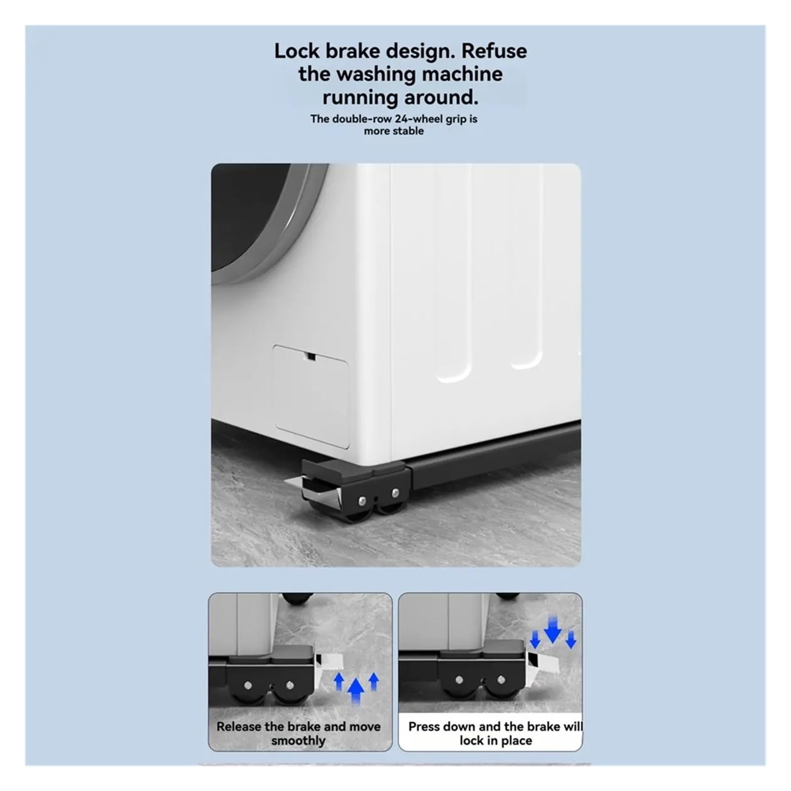 Base Ajustable De Acero Inoxidable Para Lavadora Y Refrigerador Soporte | Soporte Extensible 45-70cm Para Lavadora Secadora Y Nevera Plataforma Anti Vibracion En Acero Inoxidable