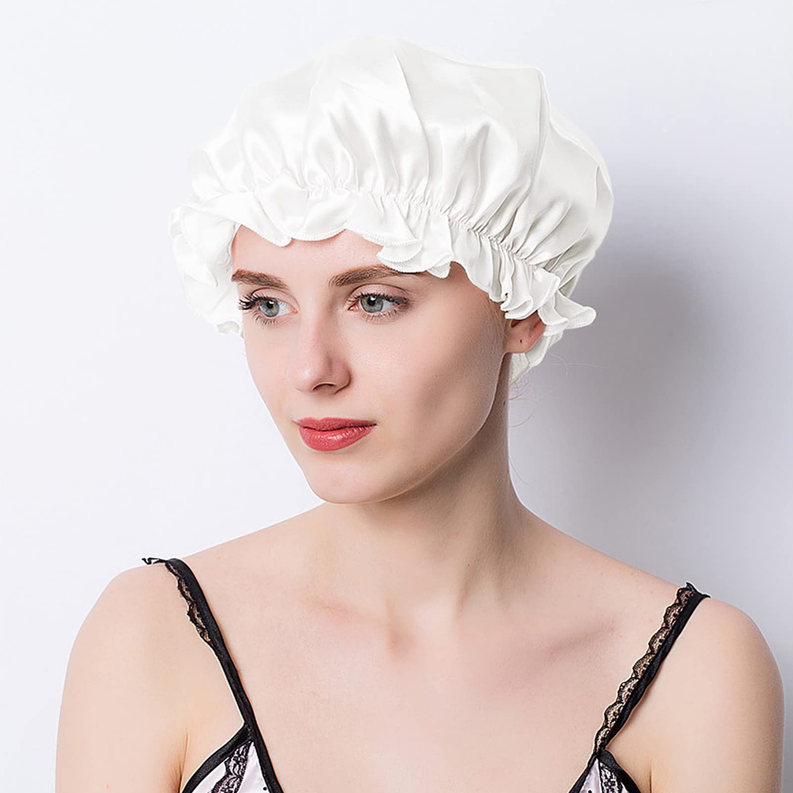 minkissy 6 szt. jedwabny satynowy turban czapki jedwabna czapka nocna japońska bandana czapka czapka wypadanie włosów czepek jedwab czepek do włosów czepek do włosów owijka do włosów do spania opaska