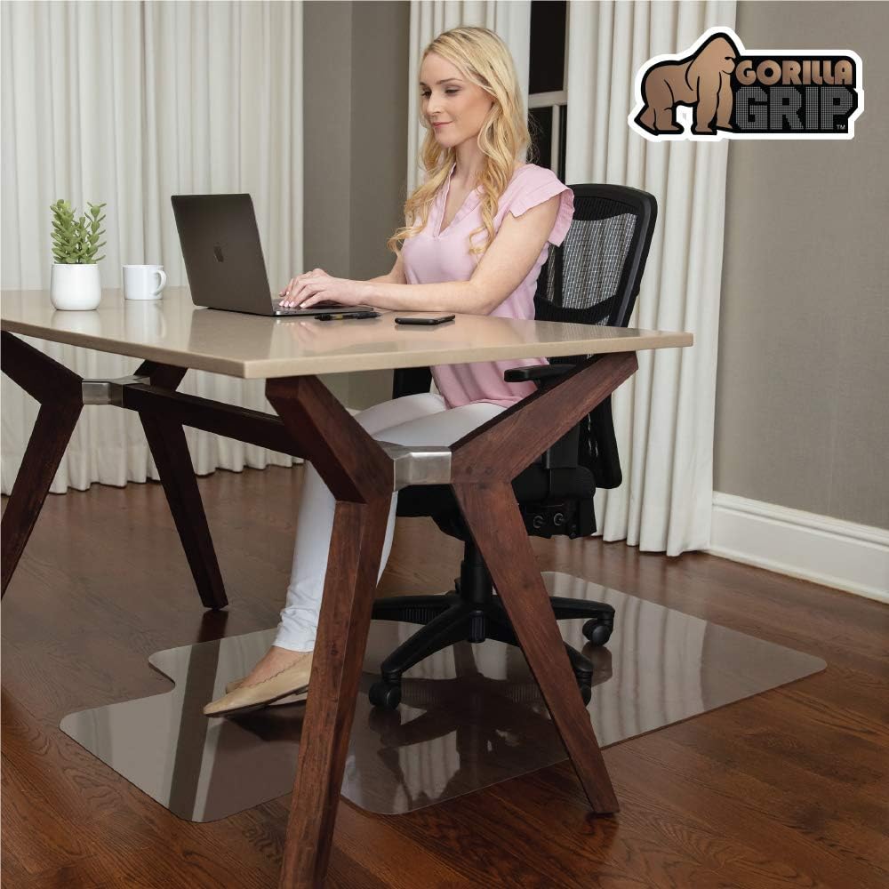 Gorilla Grip Desk Chair Mat, No Divots, Rolling Chairs Glide Easy
