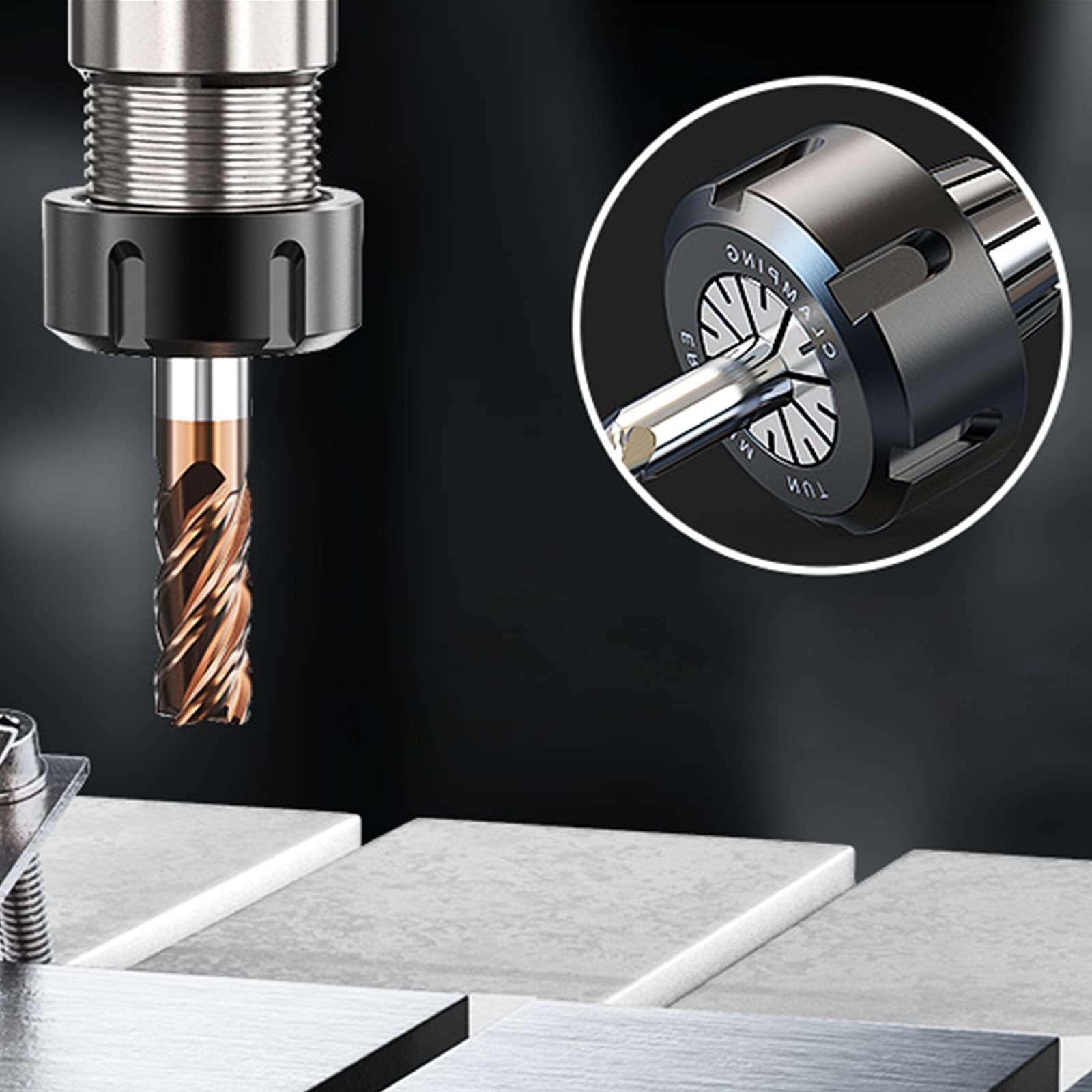 ER11 Collet Set - Precision Spring Chuck -7