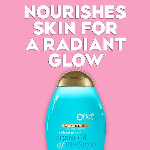 Miniatura 4 de OGX Radiant Glow + Aceite de argán de Marruecos Gel de baño extra hidratante para piel seca Brillo radiante + aceite de argán de Marruecos Loción