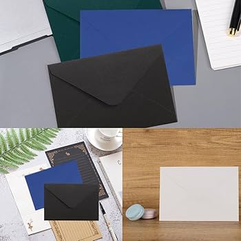 Amazon | WYAN ミニ封筒 40枚パック 15 x 10cm ダークグリーン