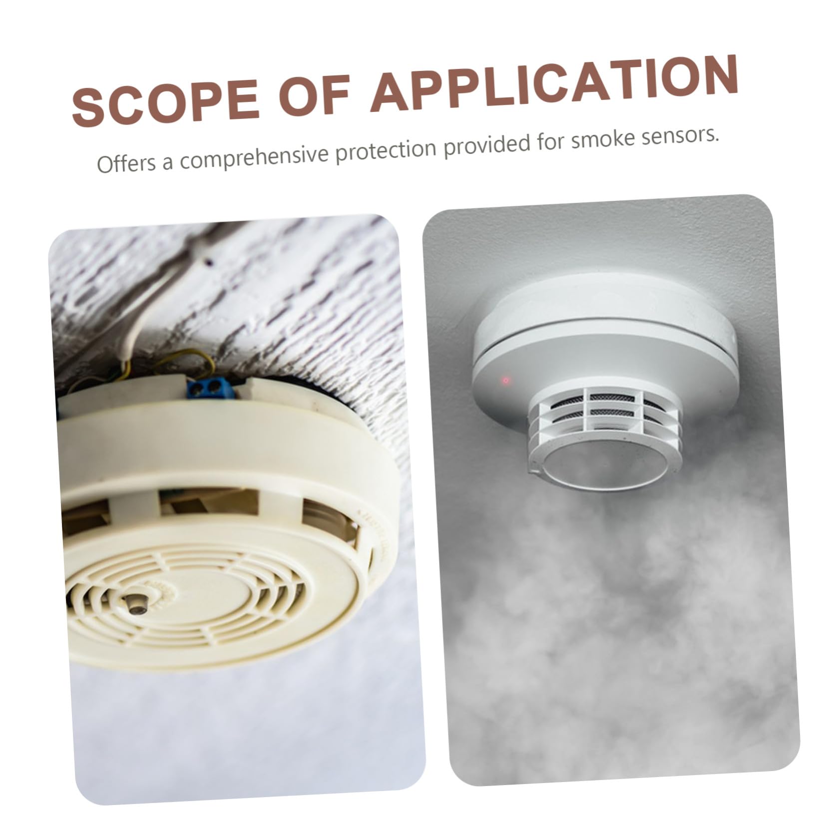 COLLBATH 3 Stück Sprinklerkopf Schutzabdeckung Metallgehäuse Robust Schutz für Brandmelder Sensoren Leicht zu Montieren Geeignet für Wohn Gewerbebauten