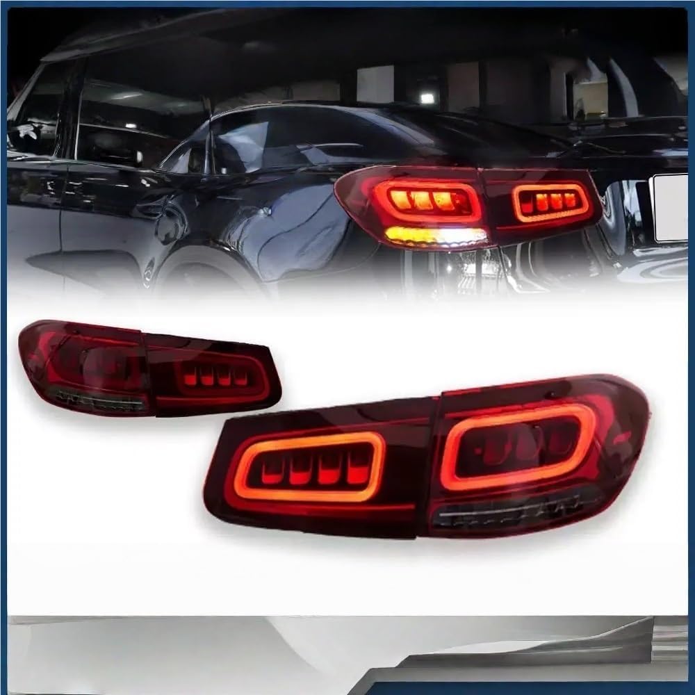 Car Trailer Light Lamp Compatible with GLC 250 300 W253 X253 2016-2024 TailLights Assembly Rear Lamps LED Turn Signal Lights Automotive Accessories