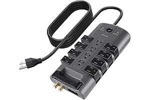 Belkin Swivel Surge Protector: Power Strip with Rotating Outlets for Ultimate Convenience