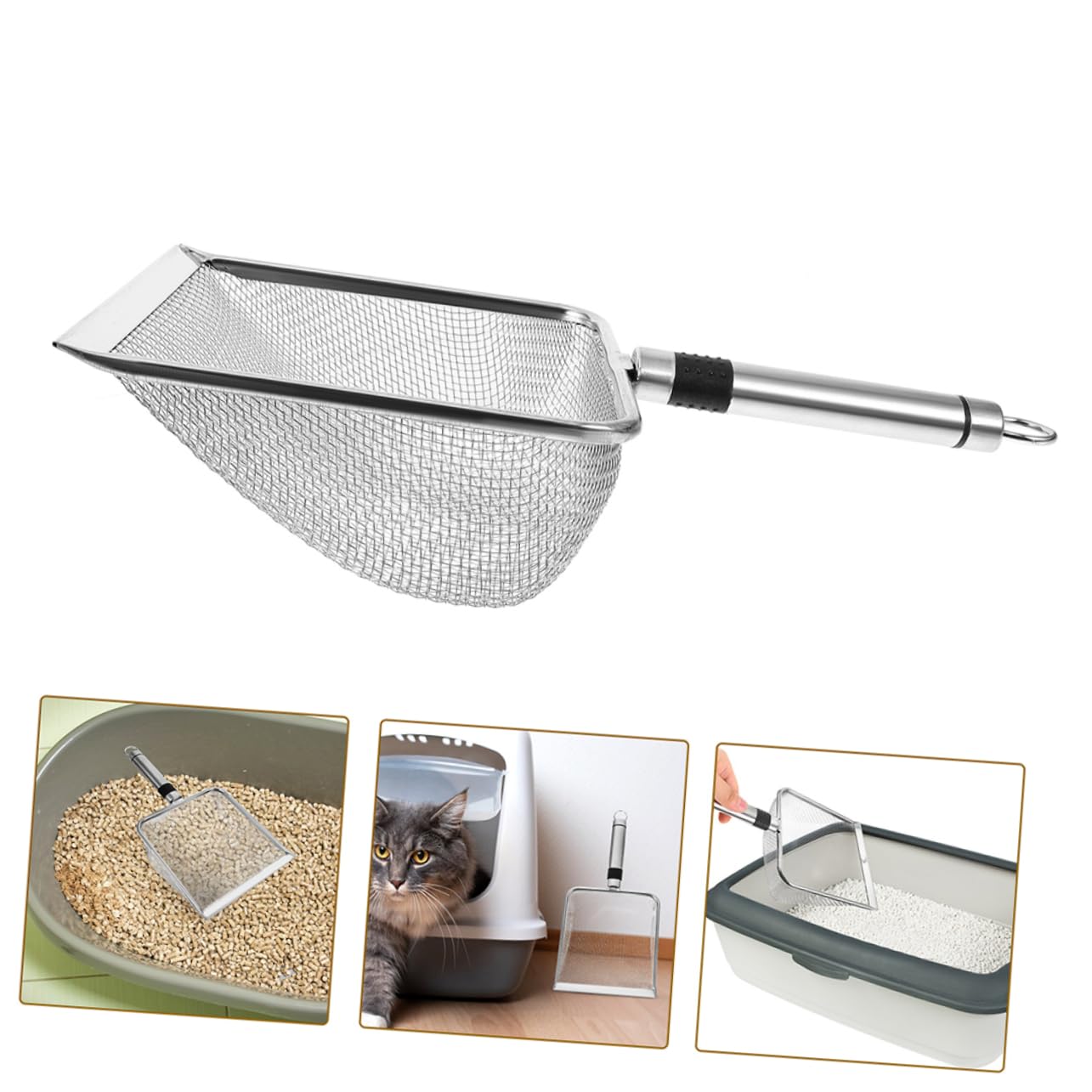 YARNOW 5 Pièces Pelle à litière pour Chat Pelle à litière Pratique ramasseur de Caca de Chat ramasse pour Chat litiere pour Chat Fournitures pour Animaux cuillère pour Chat PP