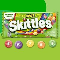 Vista 2 de Skittles Caramelos con sabor agrio, 1.8 onzas