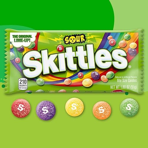 Miniatura 2 de Skittles Caramelos con sabor agrio, 1.8 onzas
