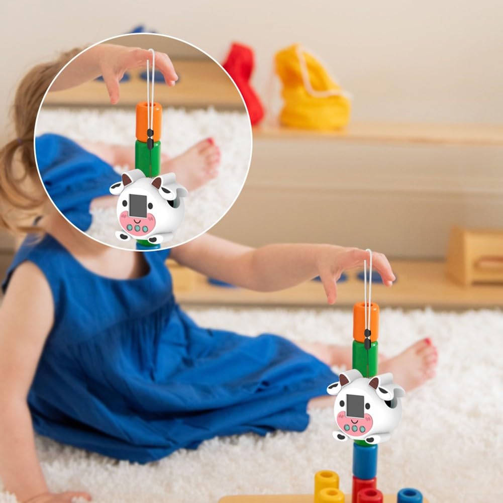 Besttoolifes Punirunes Coque de protection en silicone pour jouet numérique interactif - Doux au toucher - Avec cordon - Résistant aux rayures - Pour appareils électroniques des enfants - Blanc