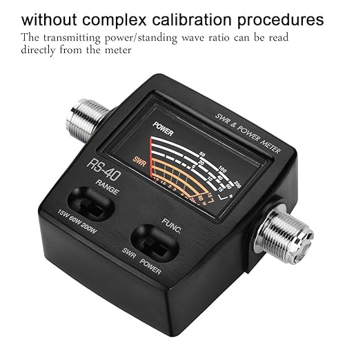 Miniatura 3 de Diyeeni SWRmedidor de potencia, 200 W, mini segmento VHF UHF de pie y medidor de potencia, medidor de pie para radio bidireccional de radio
