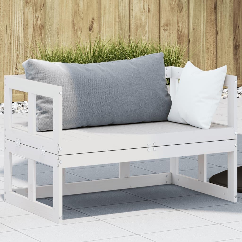 Vidaxl Middenbank 1 Grijs Houten Middenbank
