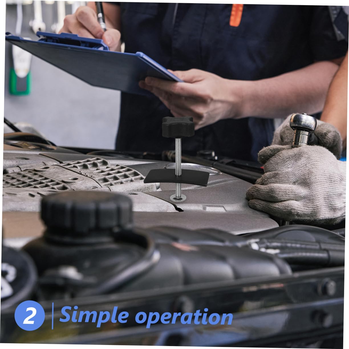 FUNOMOCYA Professional Brake Caliper Tool 2pcs Caliper Compression Tool Set Disc Brake Pad Spreader for Car Maintenance