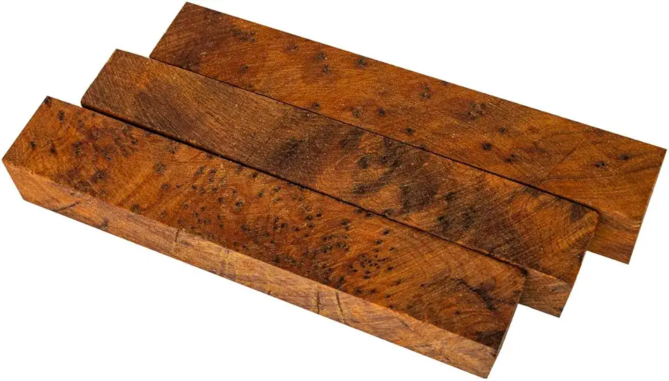 Thuya Burl Pen Blanks 3-Pack — Premium Turning Wood