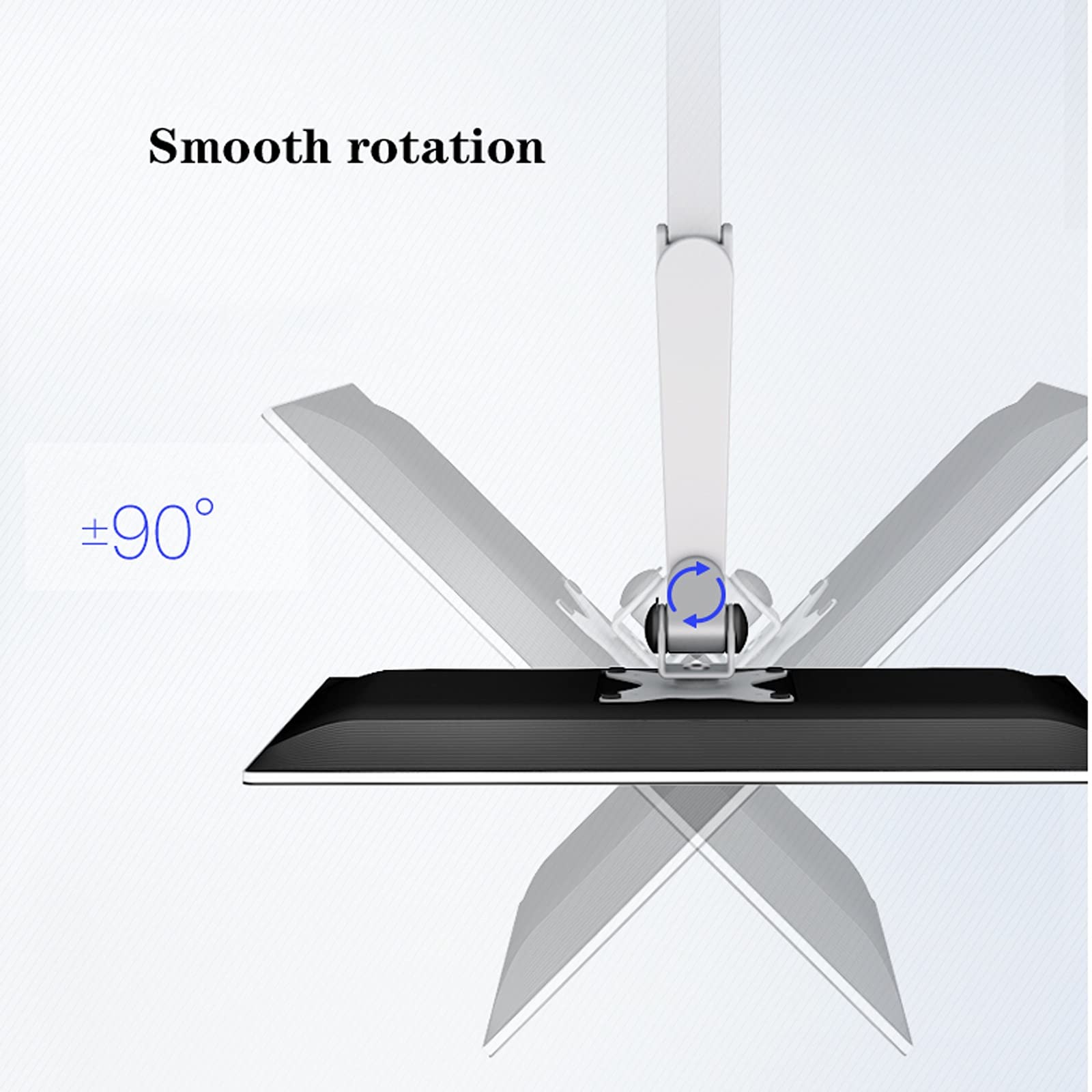Monitor Arms Single Monitor Stand Desk Mount Wall-Mounted Foldable Monitor Stand Arm 22"-30" Adjustable Monitor Wall Mount Bracket, Holds U(Silver