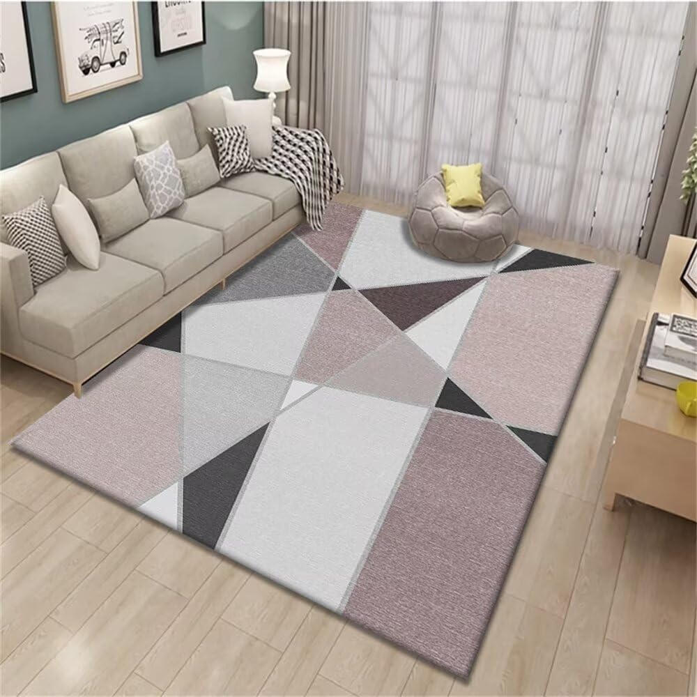 Tapis de salon isolation phonique en velours cristal absorption acoustique rose